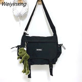 Weiyinxing Ladies Messenger Bags Young Fashion Women's Handbags Crossbody Bags Large Capacity Sling Shoulder Bags Canvas School Bag 0409