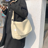 Weiyinxing Color Designer Women Shoulder Bag High Quality Canvas Ladies Crossbody Bags Casual Young Student Messenger School Bags