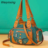 Weiyinxing Fashion High Quality Woman Messenger Bag Luxury Soft Leather Handbags Women's Bags Designer Famous Brand Women Shoulder Tote