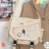 Weiyinxing Handbags Shoulder Bag Large Capacity Crossbody Bags for Teenager Girls Men Harajuku Messenger Bag Student School Bags Sac