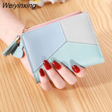 Weiyinxing Wallets Zipper Coin Purse Lady Long Short Purses Handbags Women Clutch Cards Holder PU Leather Moneybag Billfold Wholesale