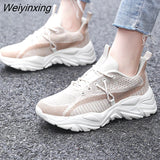 Weiyinxing Sneakers Women 2023 New Breathable Mesh Shoes Flat Anti-Slip Woman Sneakers Outdoor Trainer Female Zapatos De Mujer