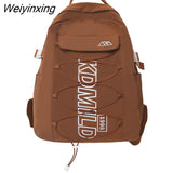 Weiyinxing Lady Cross Rope Cute College Backpack Women Leisure Harajuku School Bag Girl Book Laptop Backpack Fashion Female Travel Bag
