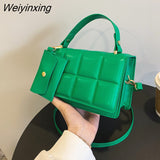 Weiyinxing Women's Fashion Bags 2023 Trend Brands Replica Pu Leather Female Small Flap Messenger Shoulder Crossbody Bag Purses and Handbags