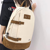 Weiyinxing Men Female Nylon Book Bag Fashion Male Women College Backpack New Boy Girl School Bag Lady Laptop Travel Student Backpack Trendy