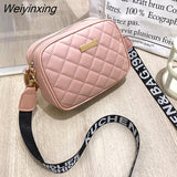 Weiyinxing Small Square Bag 2023 New Popular Shoulder Bag Women Solid Color PU Leather Mini Zipper Handbags Female Crossbody Bag