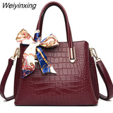 Weiyinxing Crocodile Pattern Leather Women's Handbags Fashion Shoulder Crossbody Bags for Women 2023 Large Capacity Ladies Tote Sac