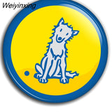 Weiyinxing accessories badge 45mm broches de decoración insignias de Metal para ropa decoración de mochila