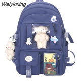 Weiyinxing 2023 Japanese High School Girls Backpack School Bags For Teenage Multi Pockets Kawaii Bag Backpack Women Harajuku Cute