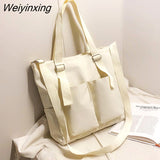 Weiyinxing Bag Shoppers Simple Fashion Zipper Handbags Shoulder Waterproof Large Capacity Zipper Bags 2023 Women's Brand Crossbody