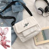 Weiyinxing Crossbody Bags for Girls Cute Handbags Shoulder Cross Canvas Bag Teen Women Messenger Bag Pouch Ladies Hand Bags Purses