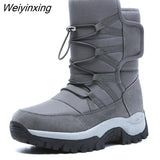 Weiyinxing Women Boots Mid-Calf Winter Shoes Snow Boots Casual Watarproof Platform Heels Botas Mujer 2023 New Long Boots Female