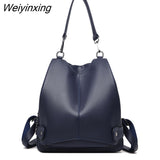Weiyinxing Teenage Girls Travel Back pack Sac A Dos Femme New Women Multifunctional Backpack Female Leather Shoulder Bags School Bag