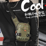 Weiyinxing Nylon Men's Messenger Bags Multifunction Men Shoulder Bag Outdoor Sports Travel Sling Male Crossbody Chest Fanny Pack