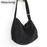 Weiyinxing Large Capacity Shoulder Bags Women Ins Solid Hobos Messenger Packages Japanese South Korean Style Leisure Or Travle Bag