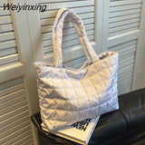Weiyinxing Women's Tote Bags Simple Fashion Underarm Bags Handbags Nylon Waterproof Solid Crossbody Large Capacity Shoulder Bags For Women