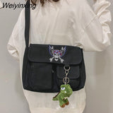 Weiyinxing Shoulder Bags for Women men Simple Large Capacity Messenger Crossbody Tote Shopper Bag Young Student Women's School bags