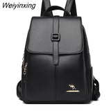Weiyinxing 2023 Women Leather Backpacks Fashion Shoulder Bags Female Backpack Ladies Travel Backpack Mochilas School Bags For Girls