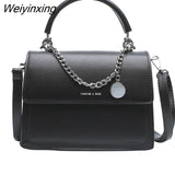 Weiyinxing Small Square HandBag 2023 New Chains Bag Casual All-match Female Shoulder Bag Trendy Bag Women Cross body Bag Girl Black