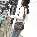 Weiyinxing chains women shoulder bags designer wide strap messenger bags luxury pu leather crossbody bag lady small purse 3 bag set