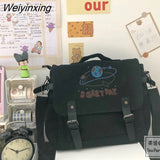 Weiyinxing Messenger Bag Retro Postman Bag Student Canvas Bag Single Shoulder Backpack Large Shoulder Crossbody Bags For Women