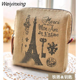 Weiyinxing Classic Women Man Canvas Coin Purse Zip Wallet Small Bag Case Pouch Holder Retro Money Bags Gift