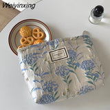 Weiyinxing Women's Bag Cheap Casual Large Capacity Shoulder Bags Shopper Canvas Fashion Harajuku Zipper Flower Print Ulzzang Handbags