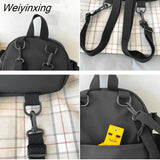 Weiyinxing Style School Backpack for Girls Small Women's Backpack Multi Pocket Bags Fashion School Mochila Young Girl's Backpacks