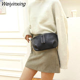Weiyinxing Quality First layer cowhide Women Handbag 100% Genuine Leather Ladies Shoulder Bag Designer Chain Female Messenger Tote Bag