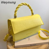 Weiyinxing Bags for Women 2023 New Luxury Handbags Casual Stone Prints Ladies Shoulder Bag Designer Quality Tote Crossbody Female Bag