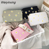 Weiyinxing Women's Bag Daisy Pattern Shoulder Bag Handbag Printed Small Square Bag Tote Classic Elegant Crossbody Shoulder Bag