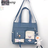 Weiyinxing Nylon Women Handbags Messenger Bag Youth Ladies Fashion Shoulder Tote Bag Versatile Female Crossbody Bags Pouch Pack Bolsas