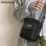 Weiyinxing Women Oxford Cloth Small Shoulder Bag Multicolor Square Bag Single Shoulder Bag Messenger Bag Men And Women Planet Canvas Bag