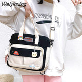 Weiyinxing Capacity Nylon Little Girl School Bag Children Bag Woman Lovely Handbag Middle School Student Tutorial Shoulder Bags