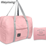 Weiyinxing New Nylon Foldable Travel Bags Unisex Large Capacity Bag Luggage Women WaterProof Handbags Men Travel Bags