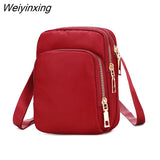 Weiyinxing Women Crossbody Zipper Mobile Phone Shoulder Bag Lady Female Multifunction Handbag Wrist Purse New Hot 2023