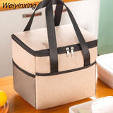 Weiyinxing Portable Lunch Bag Cationic Large Thermal Insulation Bag Ice Bag Thickened Large-capacity Lunch Box Bag Picnic Bag