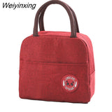 Weiyinxing Lunch Insulation Bags Student Picnic Dinner Box Handbag Food Cool Pouch