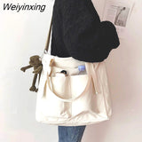 Weiyinxing Bag Shoppers Simple Fashion Zipper Handbags Shoulder Waterproof Large Capacity Zipper Bags 2023 Women's Brand Crossbody