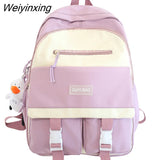 Weiyinxing Girl Waterproof College Backpack Travel School Bags Harajuku Kawaii Cool Backpacks Cute Female New Bag Lady Laptop Women