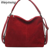 Weiyinxing FASHION Faux Suede Shoulder Bags for Women Luxury Purses and Handbags Lage Capacity Shopping Tote Bags Crossbody Bag