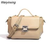 Weiyinxing Trend Cow Leather Luxury Designer Handbags Women's Genuine Leather Casual Female Shoulder Bags For Ladies Messenger Bag