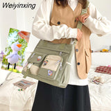 Weiyinxing Nylon Women Handbags Messenger Bag Youth Ladies Fashion Shoulder Tote Bag Versatile Female Crossbody Bags Pouch Pack Bolsas