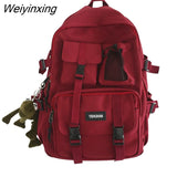 Weiyinxing Black Nylon Bagpack Casual Lady Travel Backpacks Female Anti Theft Rucksack Women School Backpack Korean Back Pack Mochila 911