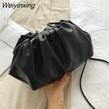 Weiyinxing Mantang Solid Color Pu Leather Crossbody Bags For Women 2023 Small Clutch Lady Luxury Shoulder Messenger Bag Travel Handbags