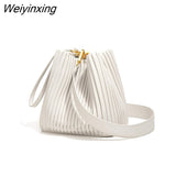 Weiyinxing Natural Real Leather Women Bag Luxury Designer Handbag Removable Shoulder Strap Crossbody Bags Female Summer Shoulder Bag