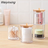 Weiyinxing Cotton Swab Plastic Storage Box Bag Female Makeup Organizer For Cosmetics Bathroom Jewelry Makeup Brushes Desk Organizer