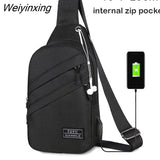 Weiyinxing Men'S Waist Bag Pack Messenger Bag Wallet Purse Reflective Sports Running Man Belt Pouch Canvas Designer Travel Shoulder Bag Man