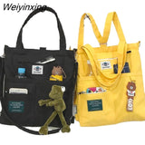 Weiyinxing Women Handbags Shoulder Bag Casual Folding Shopping Tote Bag Fashion Handbags Cross Body Backpack School Bags for Girls
