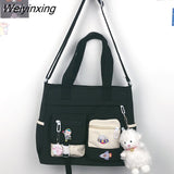 Weiyinxing Nylon Women Handbags Messenger Bag Youth Ladies Fashion Shoulder Tote Bag Versatile Female Crossbody Bags Pouch Pack Bolsas